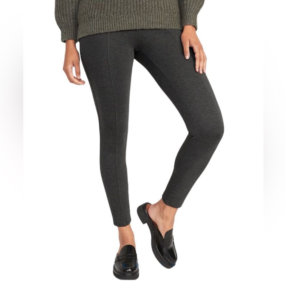 NWT Heather Gray High Rise Pants Pull On Small